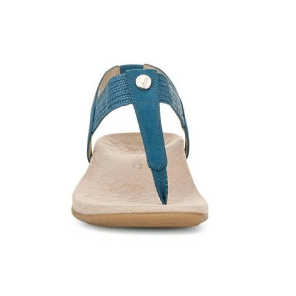 Vionic Brea Toe Post Slingback Sandal Celestial Teal Nubuck I9863L5403 - Picture 2 of 5